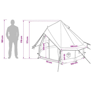 Σκηνή Τιπί με στέγη Μπλε 250 x 250 cm Πολυεστέρας και Χάλυβας - Pakobazaar