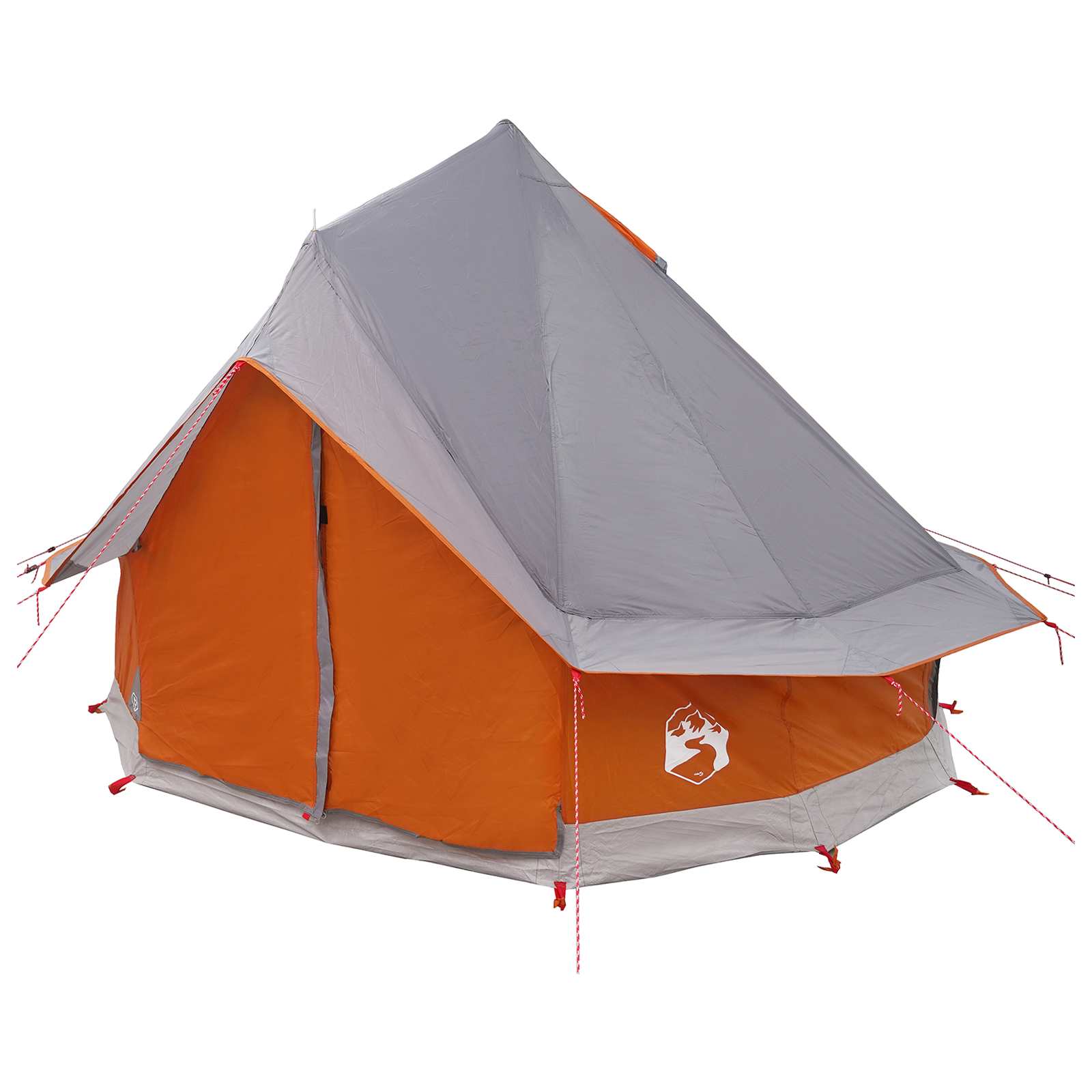 Σκηνή Τιπί με στέγη Γκρι και Πορτοκαλί 250 x 250 cm