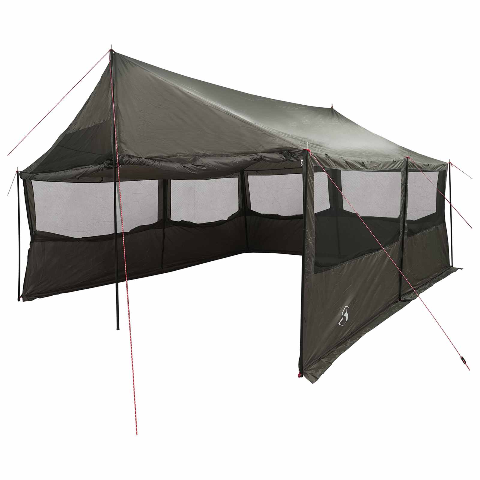 Οικογενειακή Σκηνή με στέγη Καφέ γκρι 450 x 400 x 265 εκ