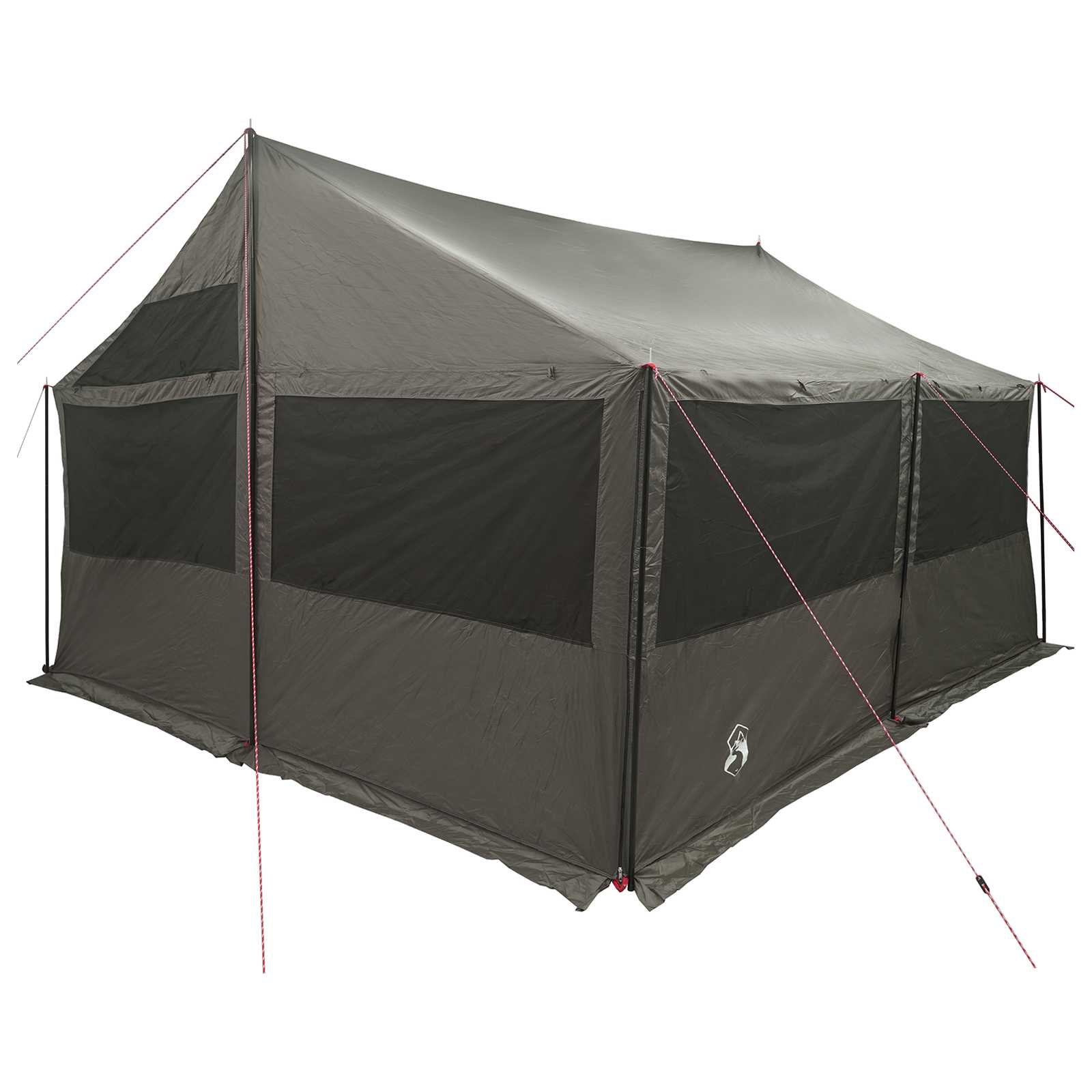 Οικογενειακή Σκηνή με στέγη Καφέ γκρι 450 x 400 x 265 εκ