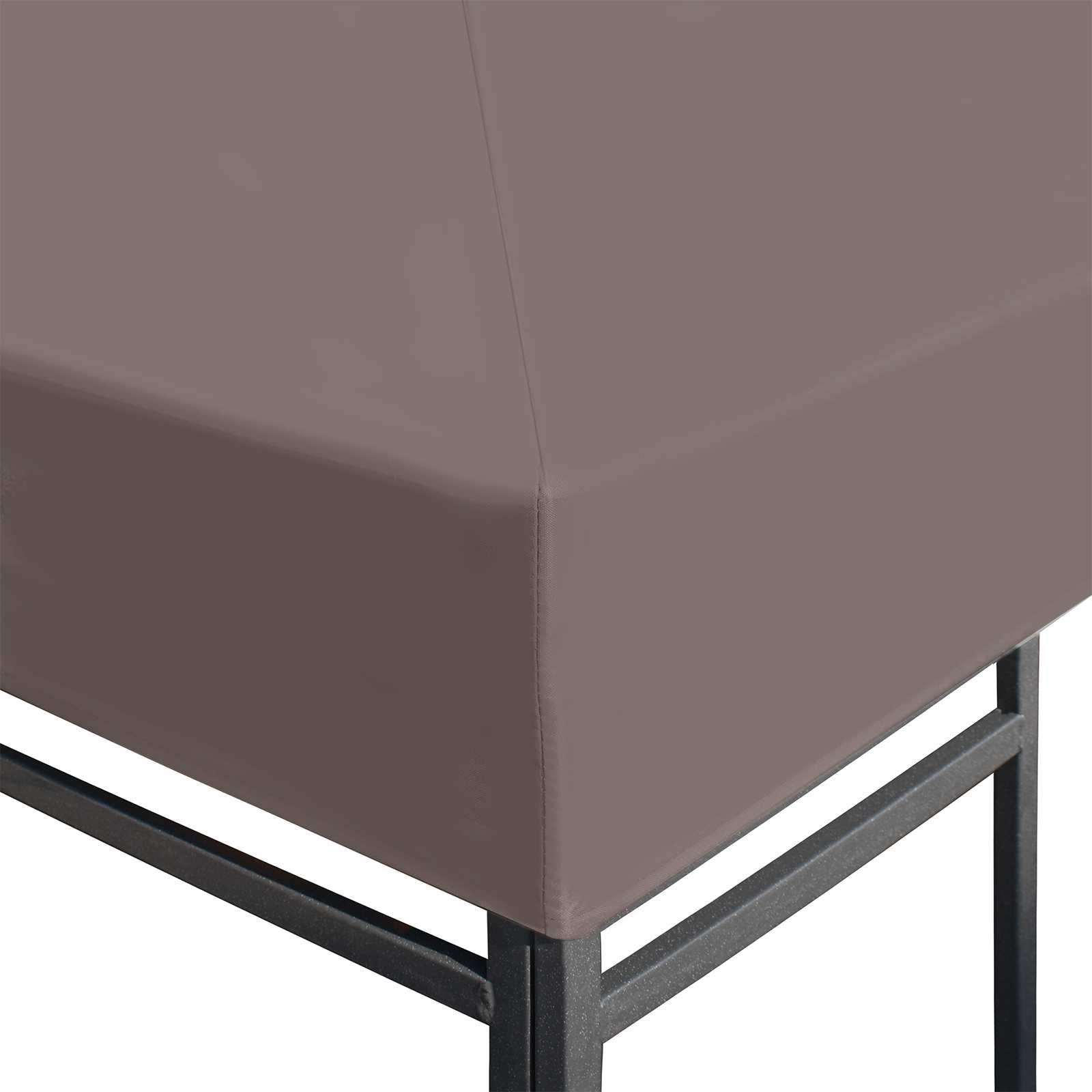 Κάλυμμα Γκαζebo Taupe 300 x 300 cm Πολυεστέρας και Χάλυβας