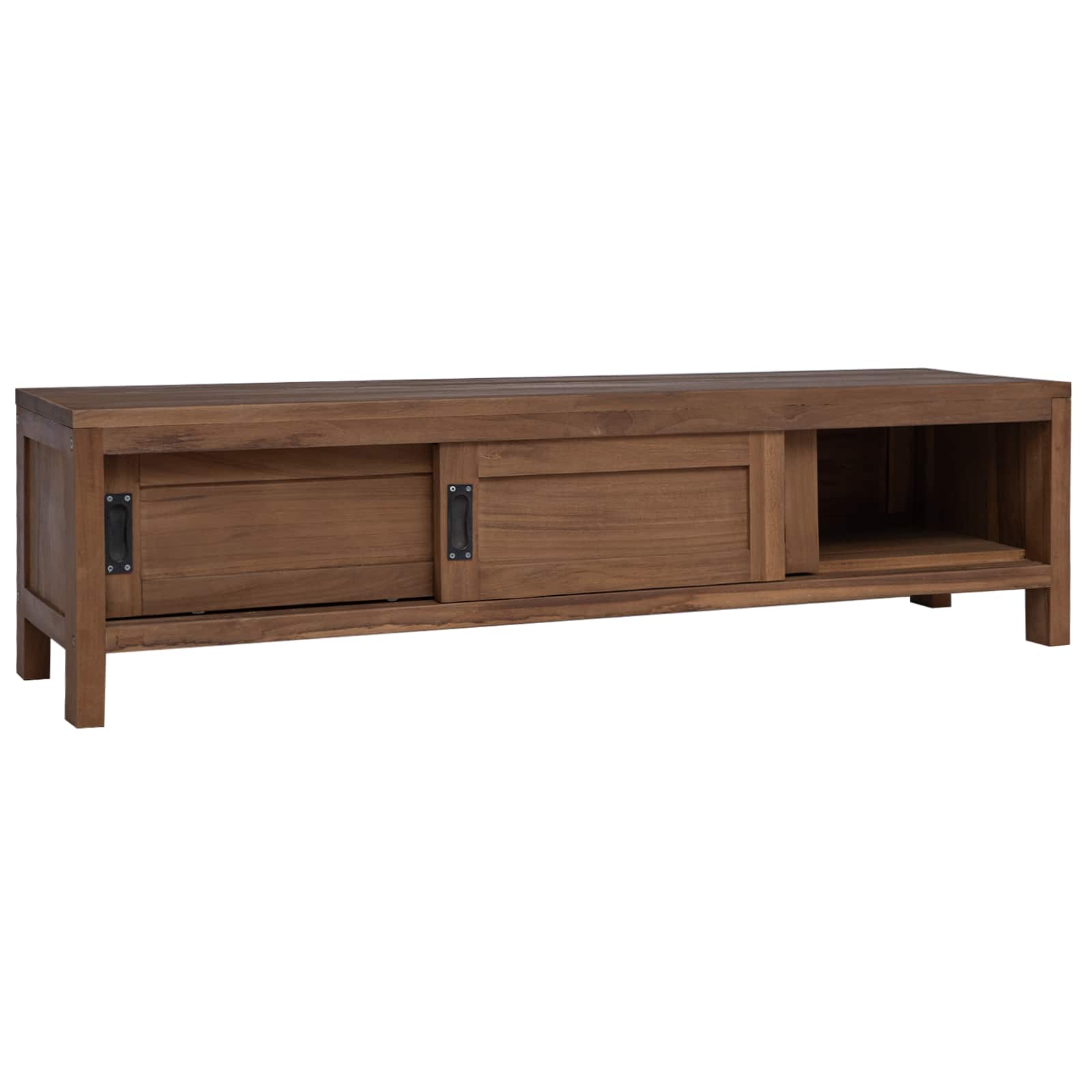 Ντουλάπι TV 110 x 30 x 30 εκ Στερεό Ξύλο Τίκ Φυσικό - Pakobazaar