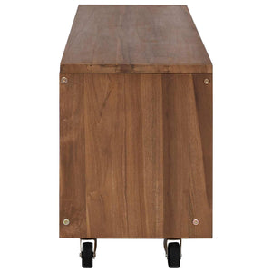 Ντουλάπι TV 110 x 30 x 40 cm Φυσικό Στερεό Ξύλο Τίκ - Pakobazaar