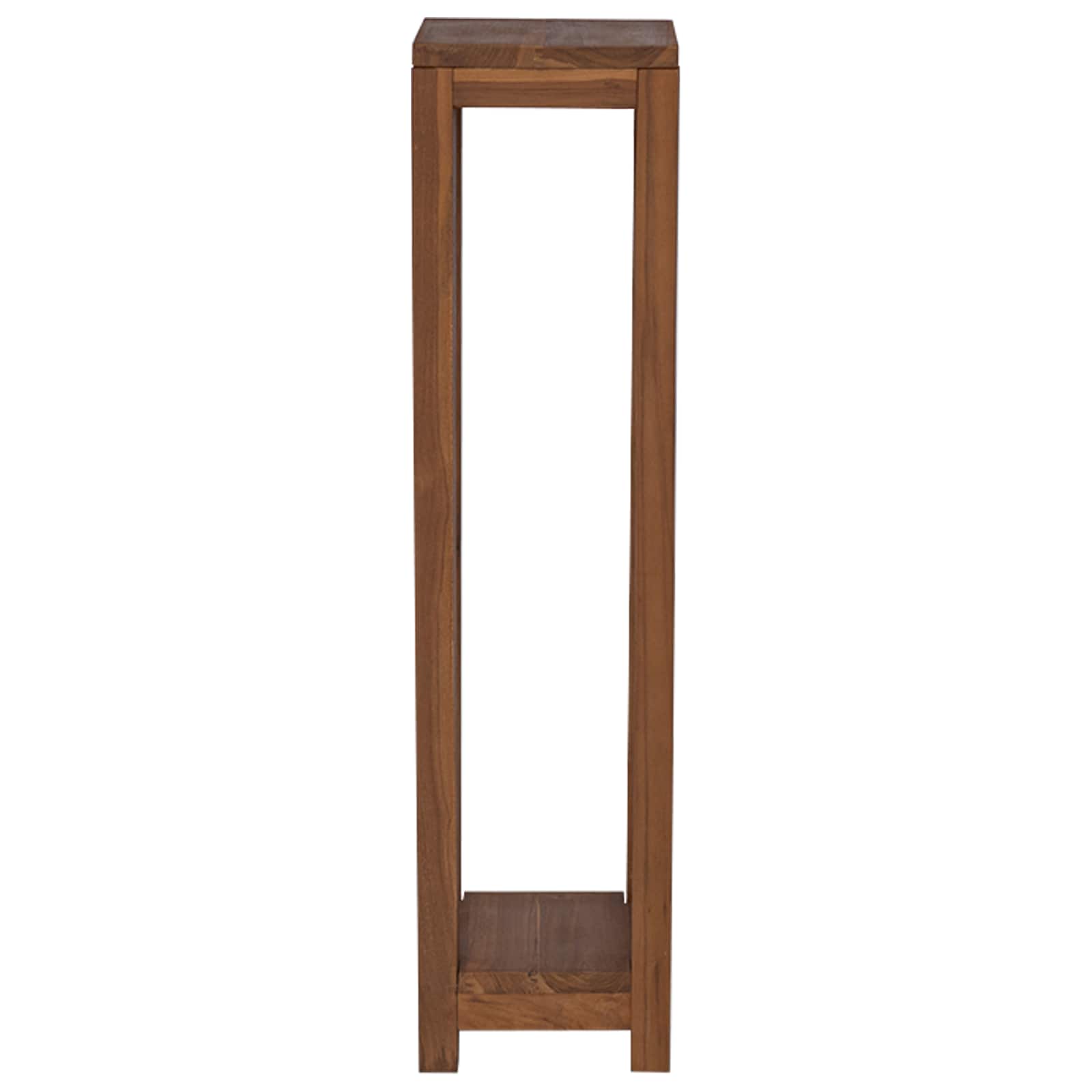 Βάση φυτών 2 τμχ. Φυσικό 25 x 25 x 100 cm Στερεό Ξύλο Τίκ - Pakobazaar