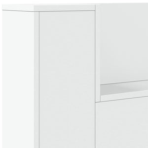 Κεφαλάρι Ντουλάπι με LED με ράφι Λευκός 160 x 16,5 x 103,5 cm - Pakobazaar