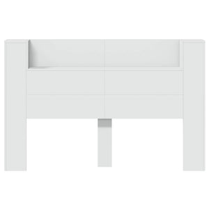 Κεφαλάρι Ντουλάπι με LED με ράφι Λευκός 160 x 16,5 x 103,5 cm - Pakobazaar