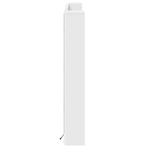 Κεφαλάρι Ντουλάπι με LED με ράφι Λευκός 160 x 16,5 x 103,5 cm - Pakobazaar