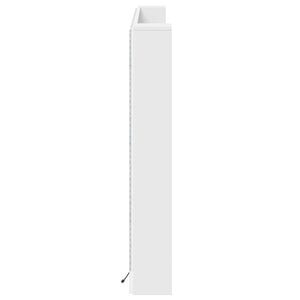 Κεφαλάρι Ντουλάπι με LED με ράφι Λευκός 180 x 16,5 x 103,5 cm - Pakobazaar