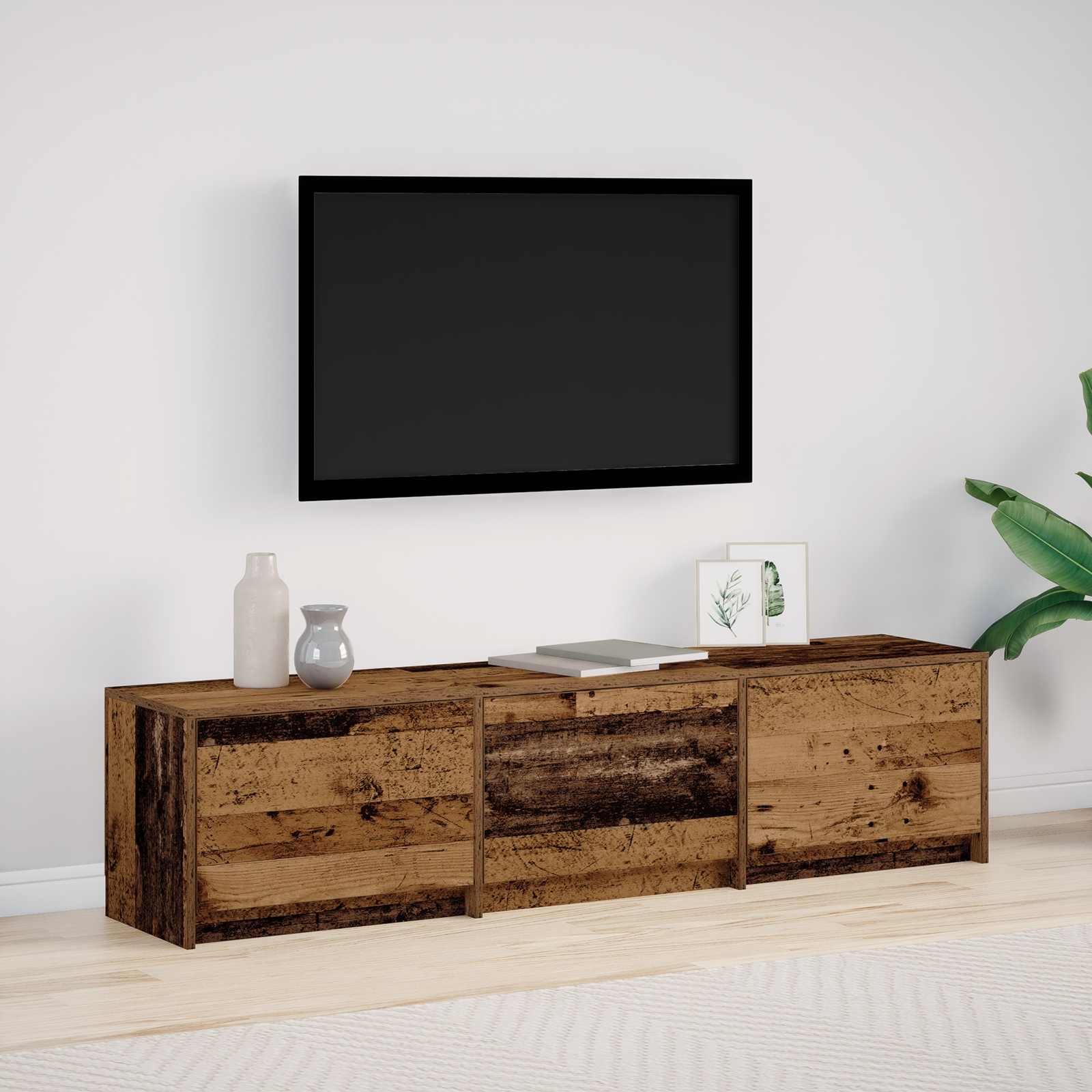 Ντουλάπι TV Παλιό ξύλο 165 x 34 x 40 εκ. Επεξεργασμένο ξύλο - Pakobazaar