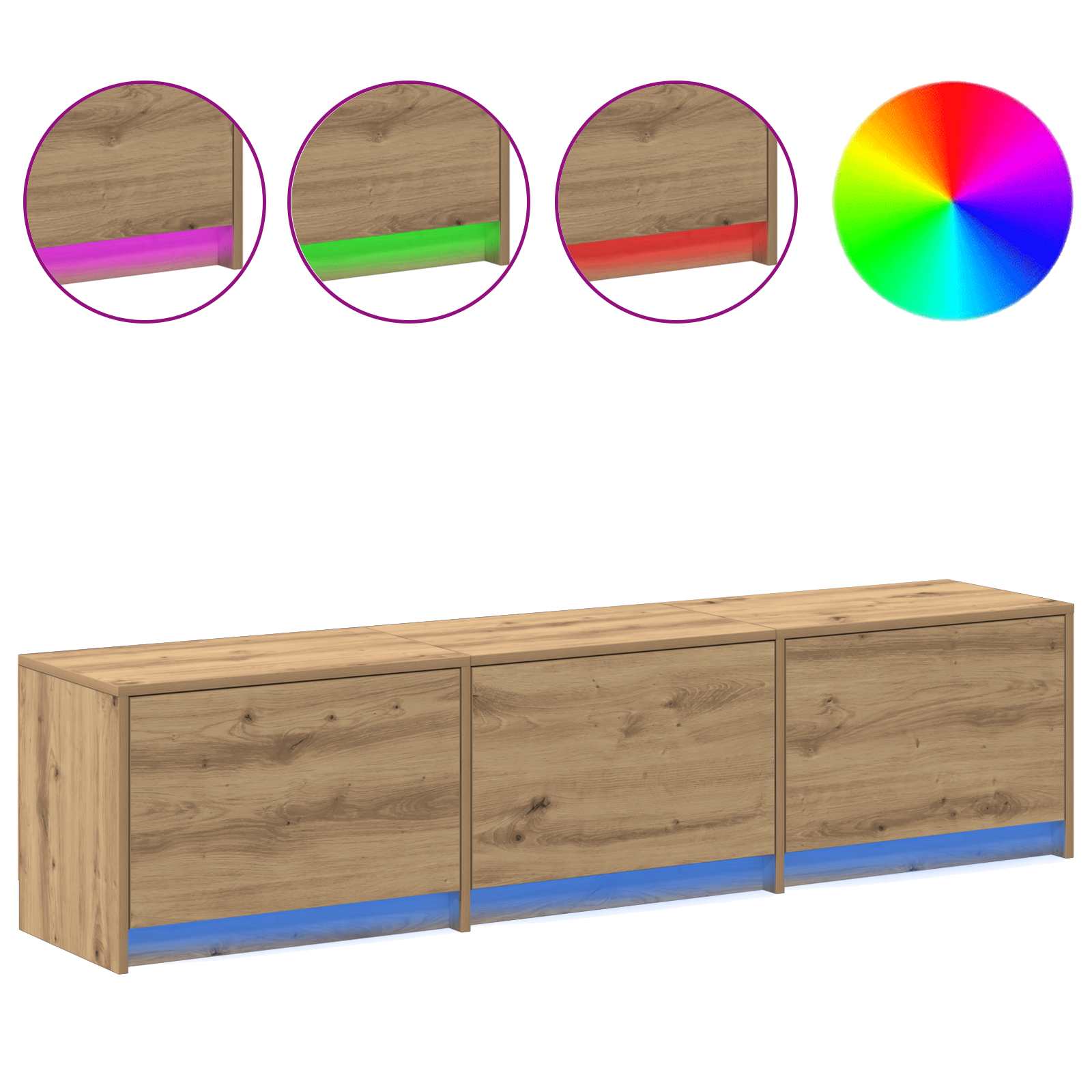 Ντουλάπι TV Artisan Oak Επεξεργασμένο ξύλο