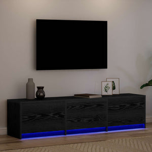 Ντουλάπι TV Μαύρη Οξυά 165 x 34 x 40 εκ. Επεξεργασμένο ξύλο - Pakobazaar