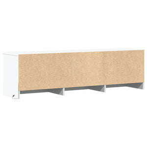 Ντουλάπι TV με led Λευκό 140 x 34 x 40 εκ Επεξεργασμένο ξύλο - Pakobazaar