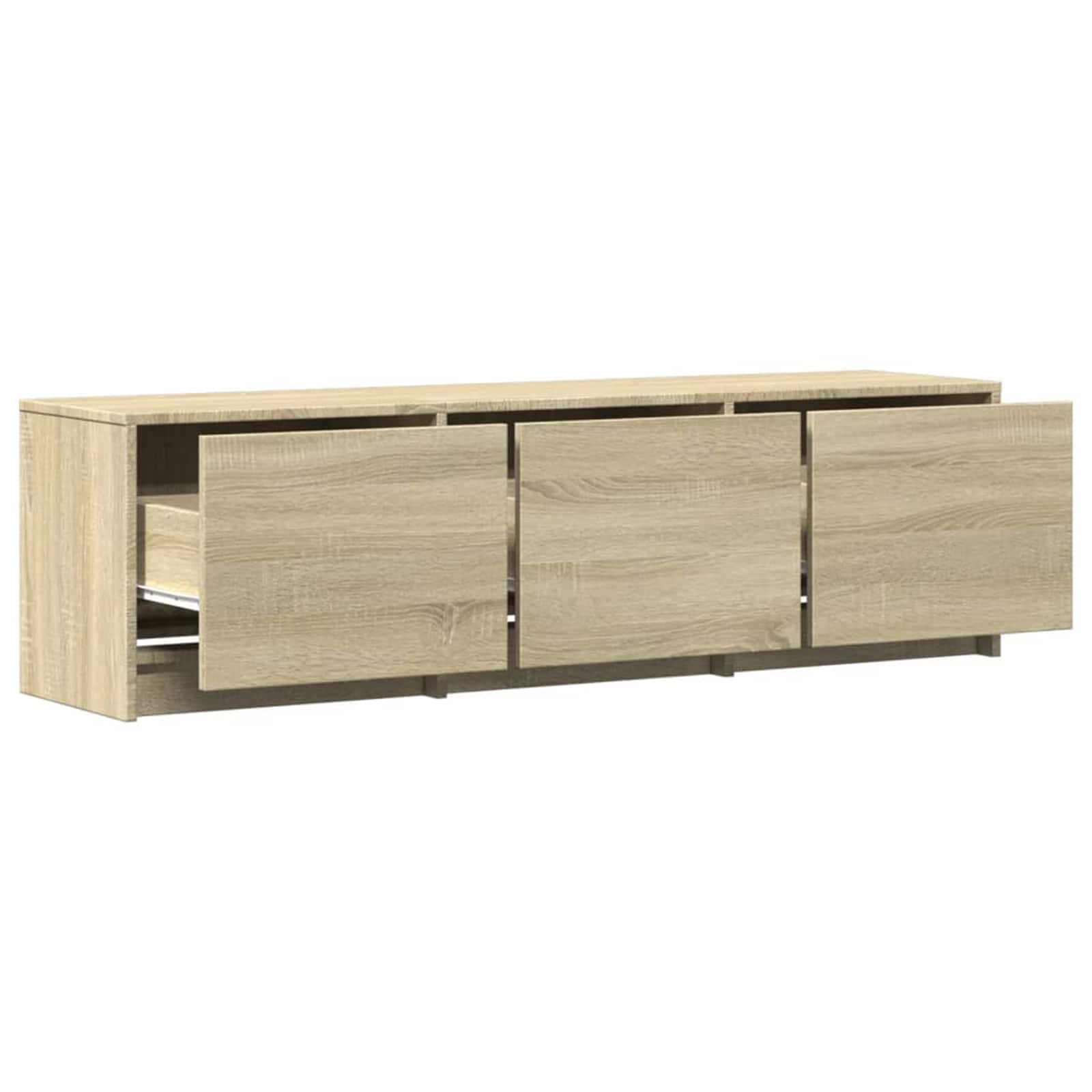 Ντουλάπι TV με led Σονόμα 140 x 34 x 40 εκ Επεξεργασμένο ξύλο - Pakobazaar