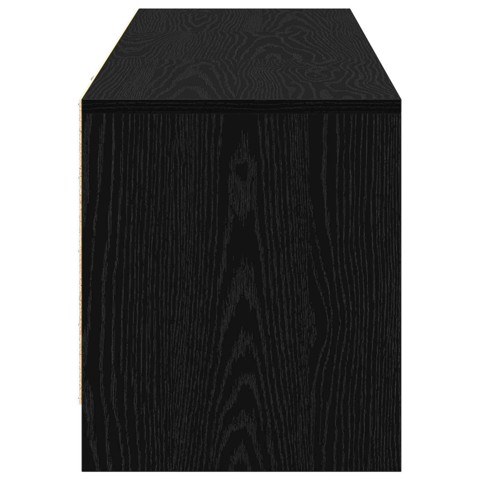 Ντουλάπι TV Μαύρη Οξυά 140 x 34 x 40 εκ Επεξεργασμένο ξύλο - Pakobazaar