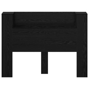 Κεφαλάρι Ντουλάπι με LED Μαύρη Δρυς 140 x 16,5 x 103,5 cm - Pakobazaar