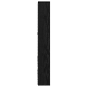 Κεφαλάρι Ντουλάπι με LED Μαύρη Δρυς 140 x 16,5 x 103,5 cm - Pakobazaar