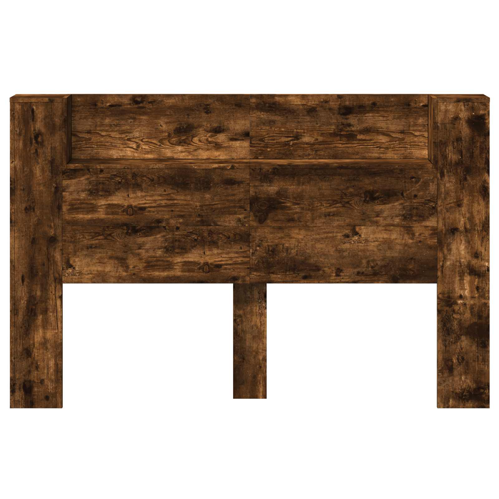 Κεφαλάρι Ντουλάπι με LED Καπνιστή Δρυς 160 x 16,5 x 103,5 cm - Pakobazaar