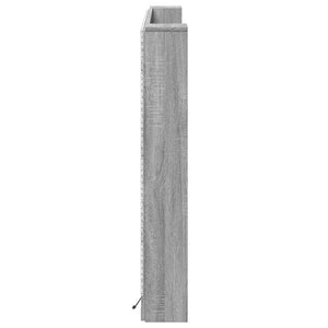 Κεφαλάρι Ντουλάπι με LED Γκρι Σονομά 160 x 16,5 x 103,5 cm - Pakobazaar