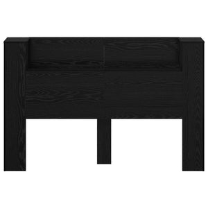 Κεφαλάρι Ντουλάπι με LED Μαύρη Δρυς 160 x 16,5 x 103,5 cm - Pakobazaar