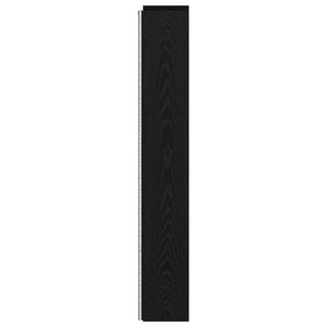 Κεφαλάρι Ντουλάπι με LED Μαύρη Δρυς 160 x 16,5 x 103,5 cm - Pakobazaar