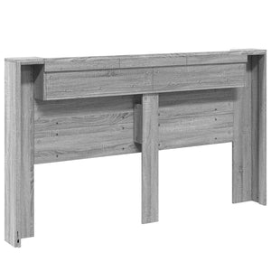 Κεφαλάρι Ντουλάπι με LED Γκρι Σονομά 180 x 16,5 x 103,5 cm - Pakobazaar