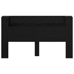 Κεφαλάρι Ντουλάπι με LED Μαύρη Δρυς 180 x 16,5 x 103,5 cm - Pakobazaar