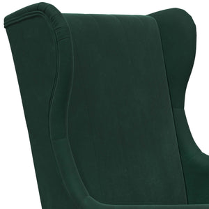 Πολυθρόνα Σκούρο Πράσινο Βελούδο - Pakobazaar