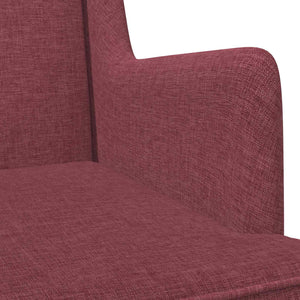 Κουνιστή καρέκλα Κόκκινο 62 x 80 x 85 εκ ύφασμα - Pakobazaar