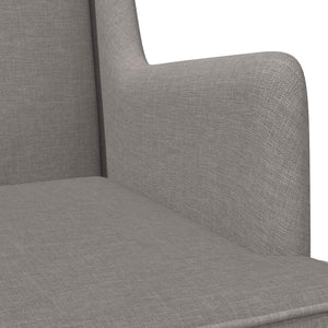 Κουνιστή καρέκλα Taupe 62 x 80 x 85 εκ ύφασμα - Pakobazaar