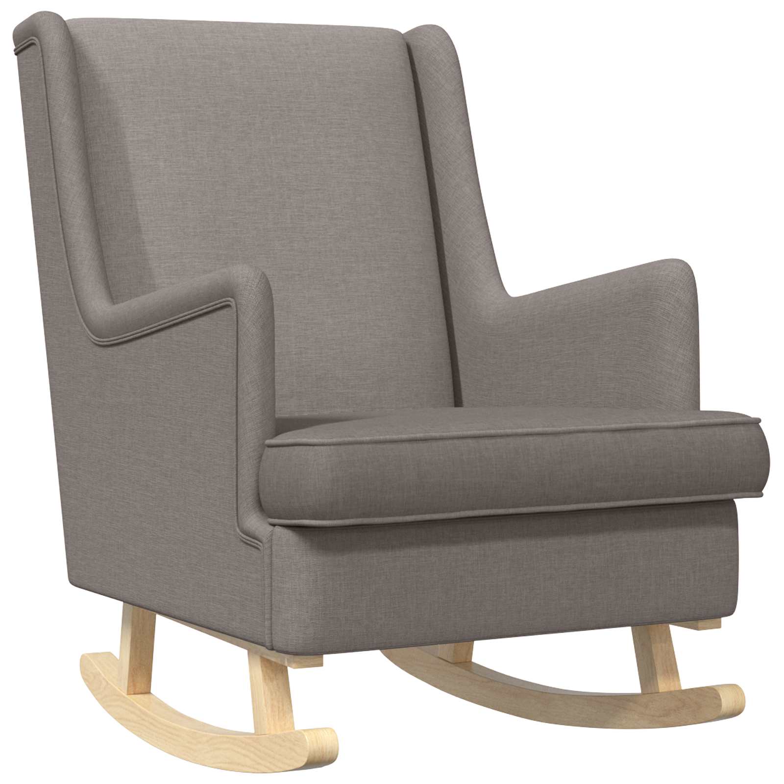 Κουνιστή καρέκλα Taupe 62 x 80 x 85 εκ ύφασμα - Pakobazaar