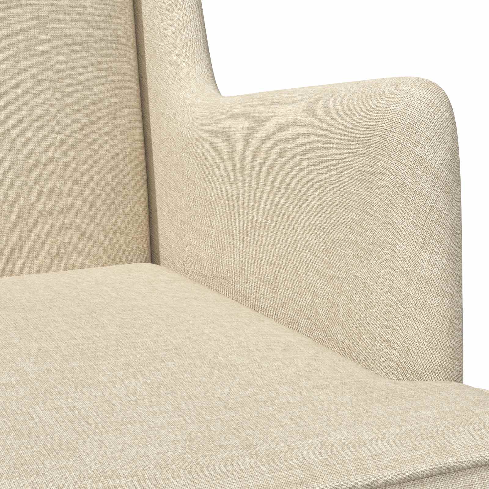 Κουνιστή καρέκλα Κρεμ 62 x 80 x 85 εκ ύφασμα - Pakobazaar