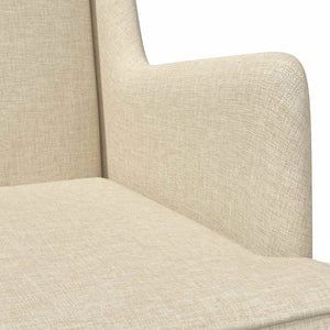 Κουνιστή καρέκλα Κρεμ 62 x 80 x 85 εκ ύφασμα - Pakobazaar