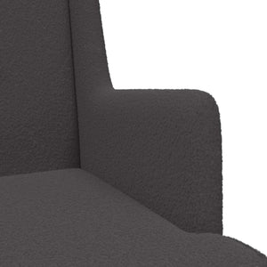 Κουνιστή καρέκλα Σκούρο Γκρι 62 x 80 x 85 εκ Ύφασμα Από Πρόβατο - Pakobazaar