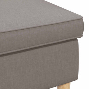Πολυθρόνα Ποδιών Taupe 55 x 35 x 41 εκ Πολυεστέρας - Pakobazaar
