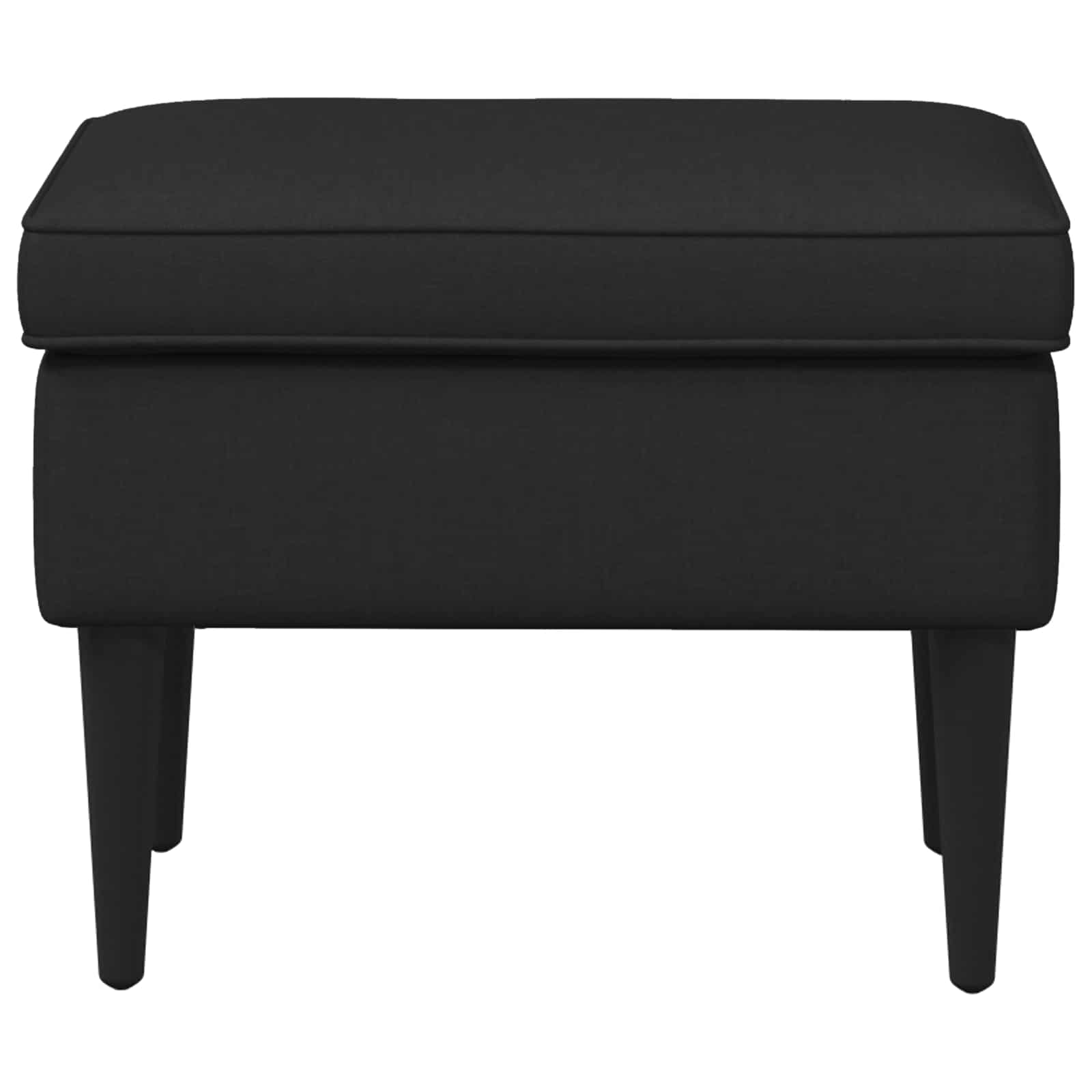Πολυθρόνα Ποδιών Μαύρο 55 x 35 x 41 εκ Ύφασμα - Pakobazaar