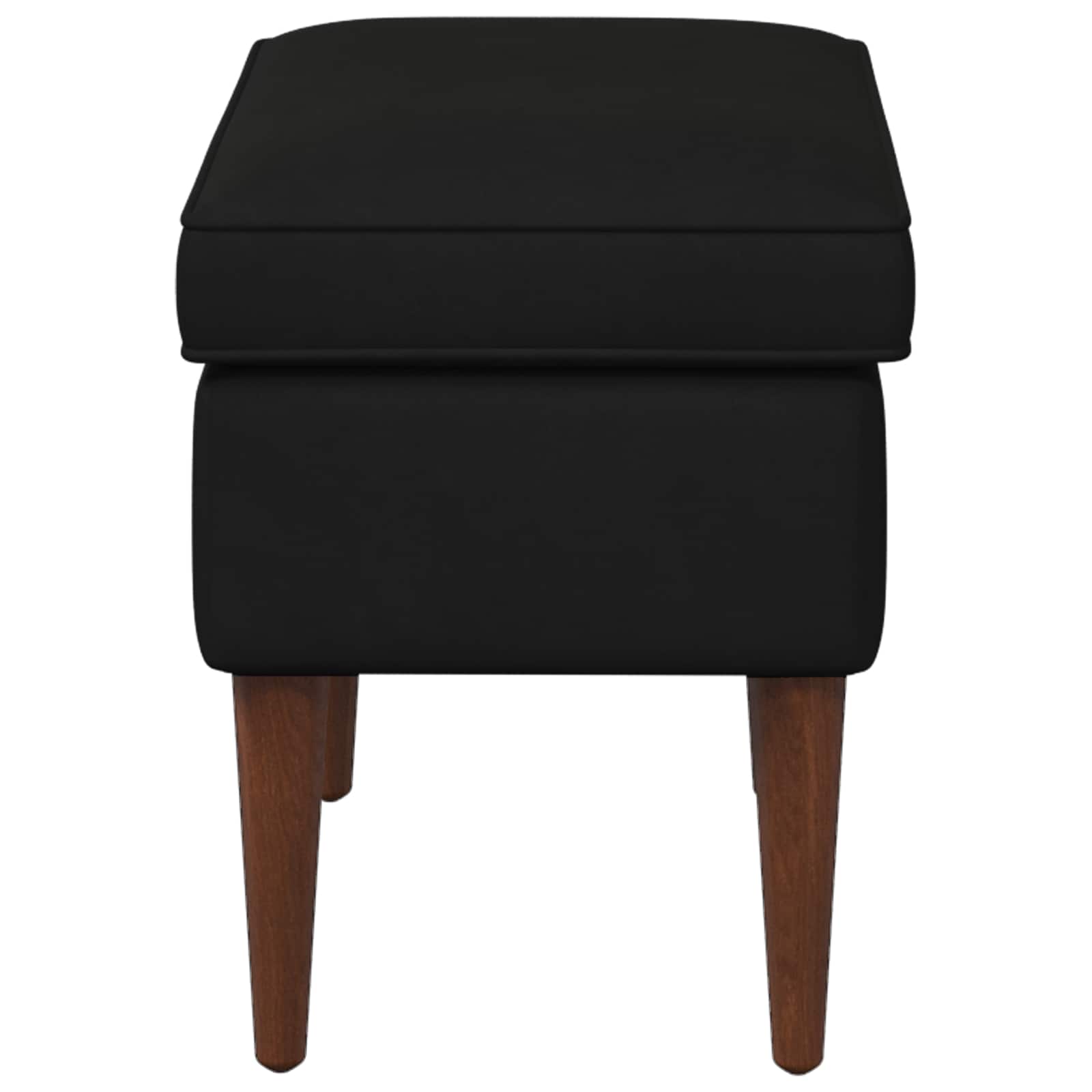 Πολυθρόνα Ποδιών Μαύρο 55 x 35 x 41 εκ Βελούδο - Pakobazaar