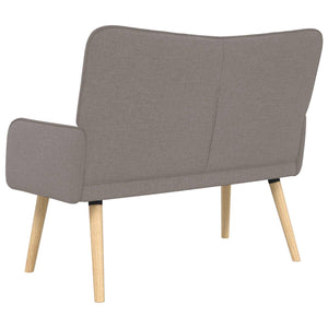 Διθέσιος Καναπές Taupe 115 x 61 x 87 εκ. ύφασμα - Pakobazaar