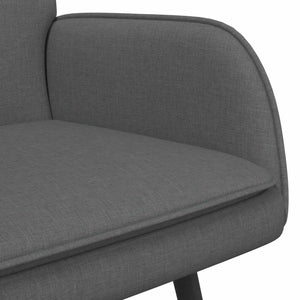 Καναπές 2 ατόμων Σκούρο Γκρι 115 x 61 x 87 εκ. ύφασμα - Pakobazaar