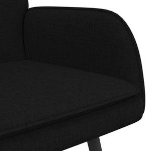 Καναπές 2 ατόμων Μαύρο 115 x 61 x 87 εκ. ύφασμα - Pakobazaar