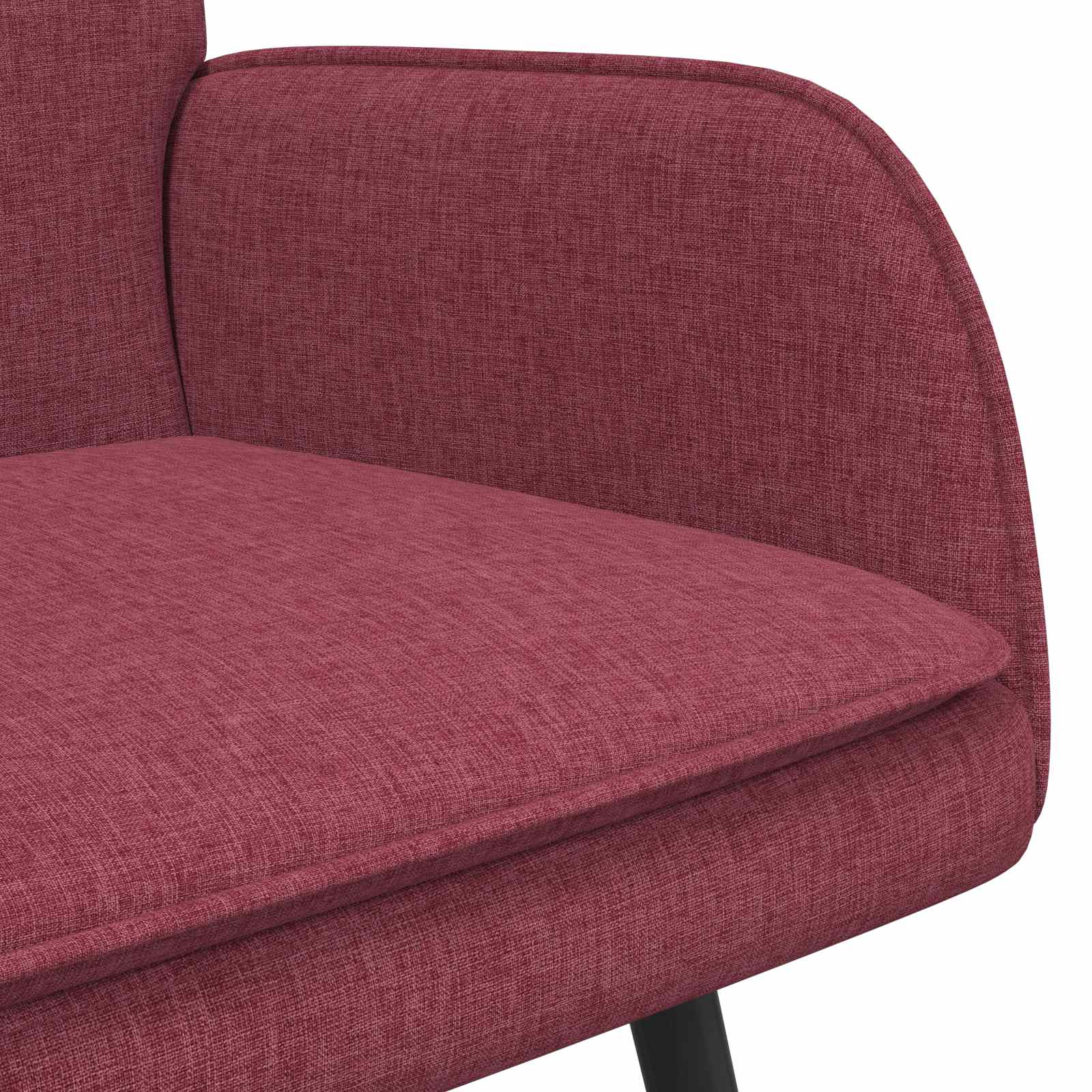 Καναπές 2 ατόμων Μπορντό 115 x 61 x 87 εκ. ύφασμα - Pakobazaar
