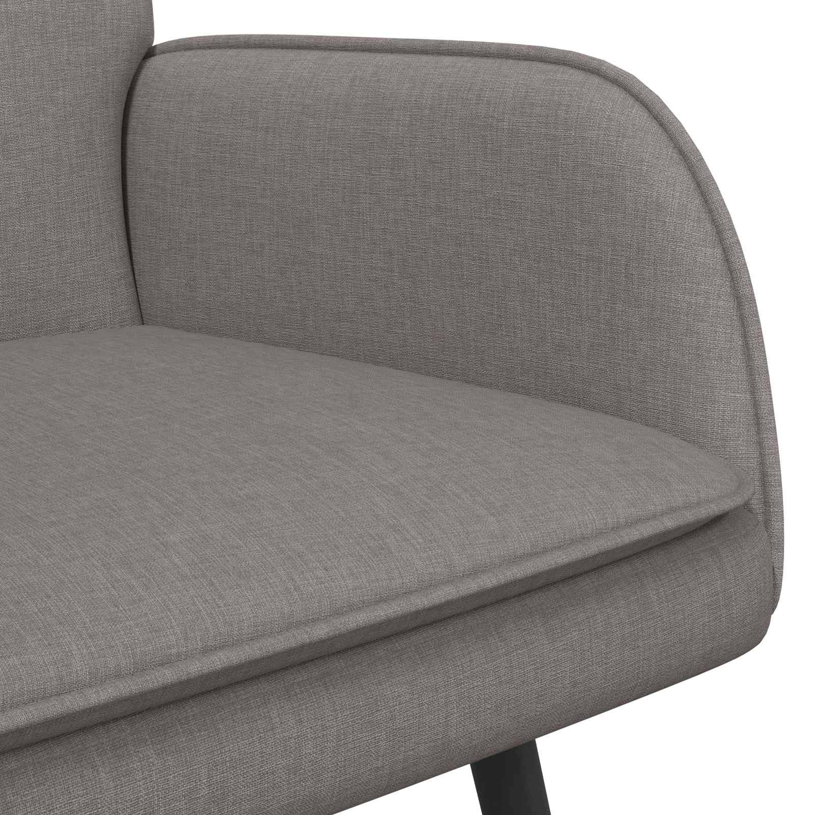 Καναπές 2 ατόμων Taupe 115 x 61 x 87 εκ. ύφασμα - Pakobazaar