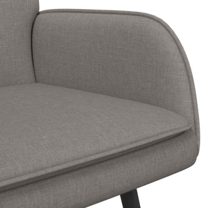 Καναπές 2 ατόμων Taupe 115 x 61 x 87 εκ. ύφασμα - Pakobazaar