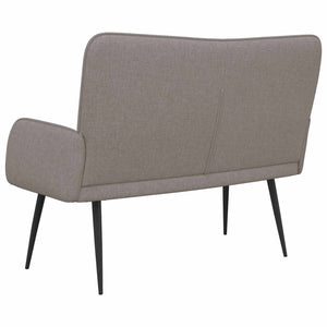 Καναπές 2 ατόμων Taupe 115 x 61 x 87 εκ. ύφασμα - Pakobazaar