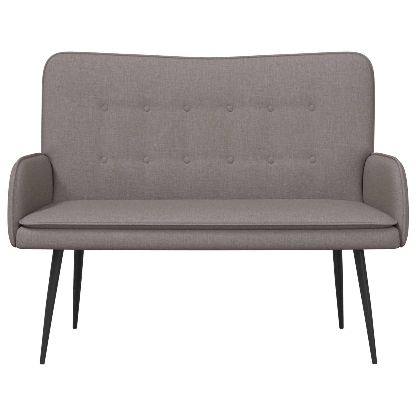 Καναπές 2 ατόμων Taupe 115 x 61 x 87 εκ. ύφασμα - Pakobazaar