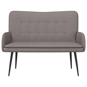 Καναπές 2 ατόμων Taupe 115 x 61 x 87 εκ. ύφασμα - Pakobazaar