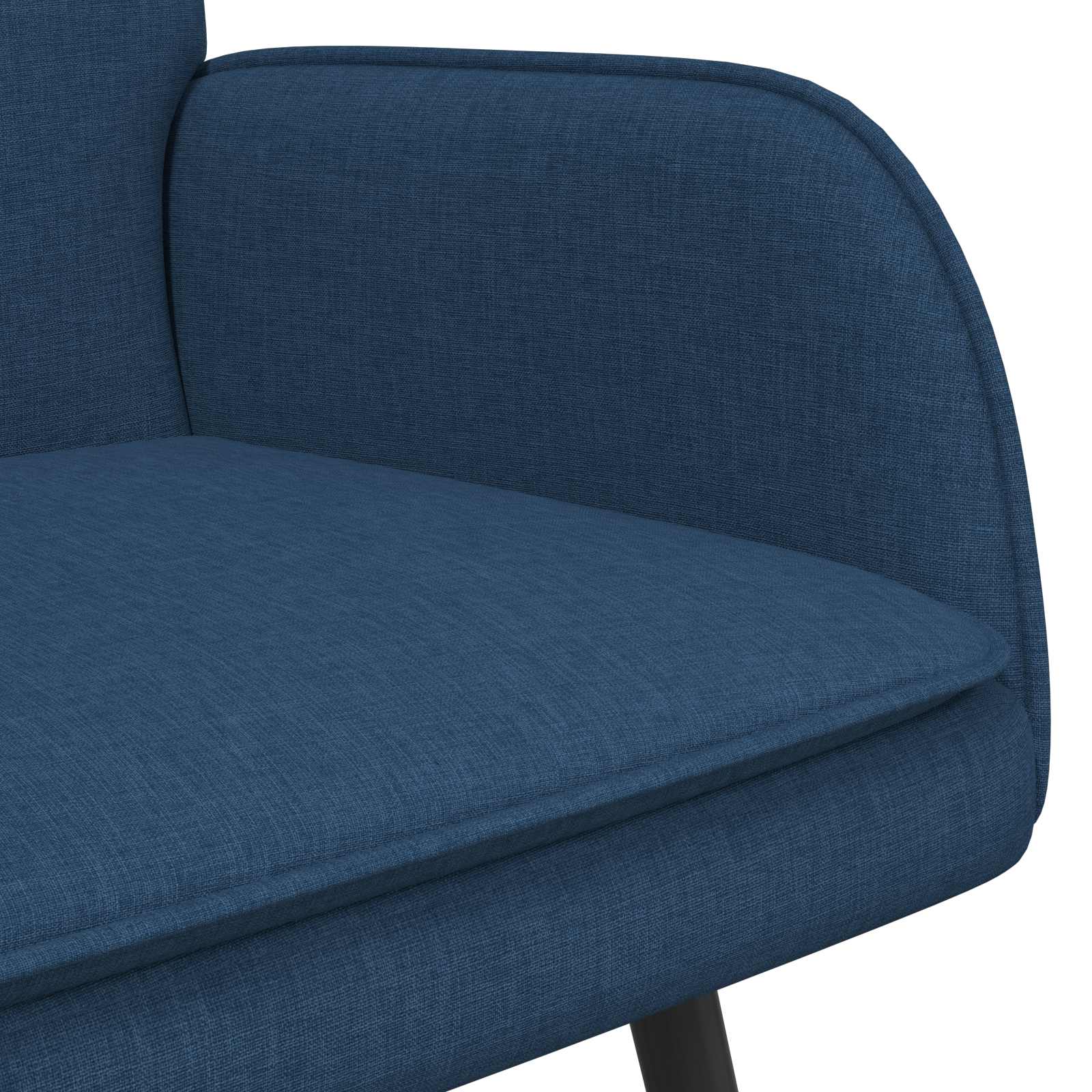 Καναπές 2 ατόμων Μπλε 115 x 61 x 87 εκ. ύφασμα - Pakobazaar