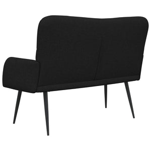 Διθέσιος Καναπές Μαύρο 115 x 61 x 87 εκ. ύφασμα - Pakobazaar