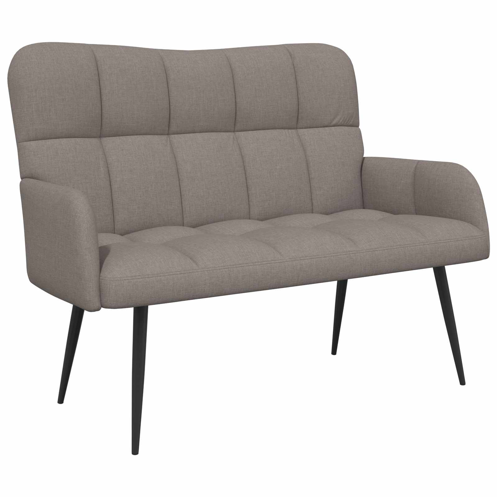 Διθέσιος Καναπές Taupe 115 x 61 x 87 εκ. ύφασμα - Pakobazaar