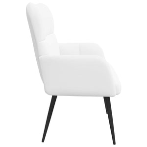 Διθέσιος Καναπές Λευκός 115 x 61 x 87 εκ. ύφασμα - Pakobazaar