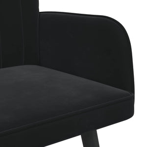 Διθέσιος Καναπές Μαύρο 115 x 61 x 87 εκ. Βελούδο - Pakobazaar